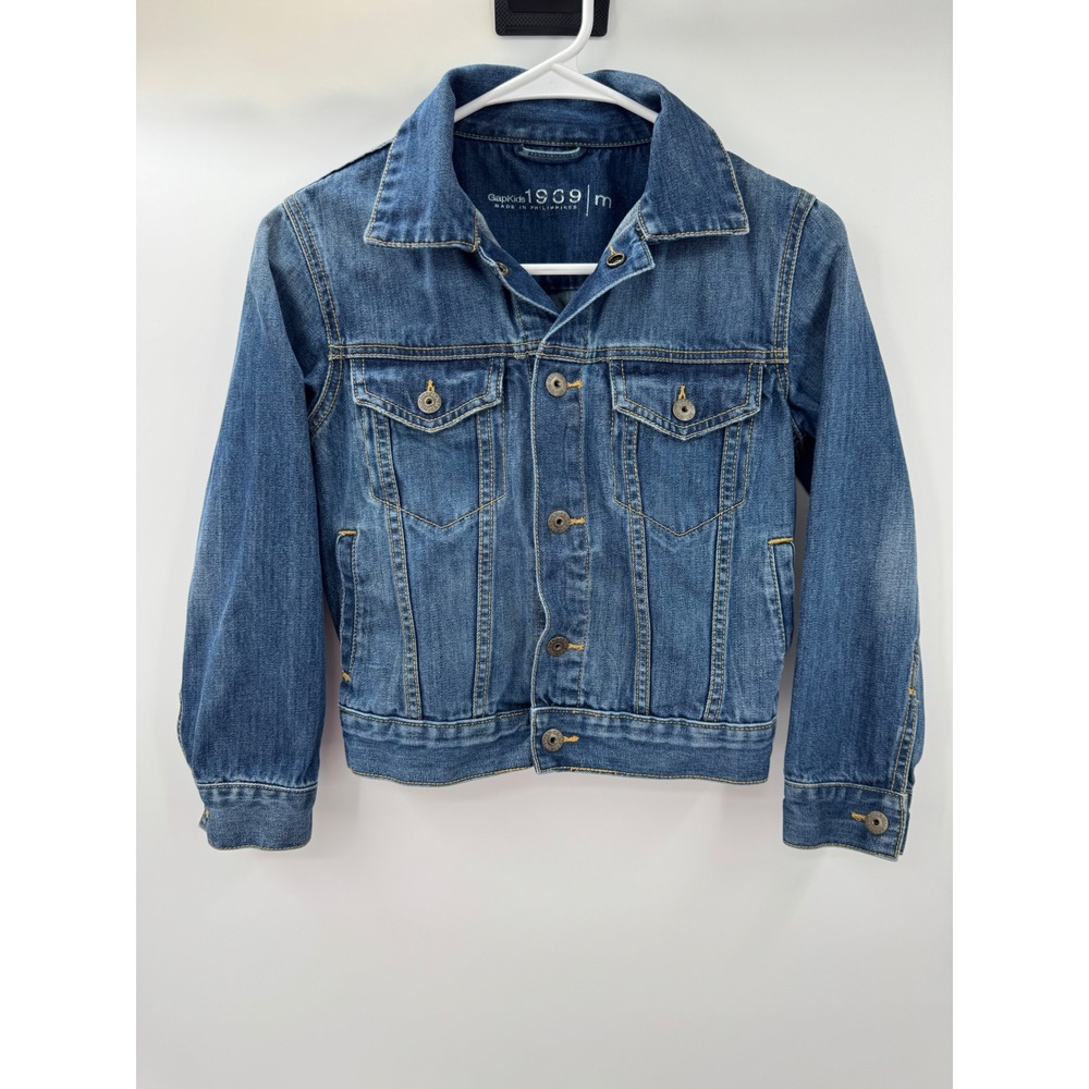 Gap Kids 1969 Denim Jacket Medium Wash Blue Trucker Size M